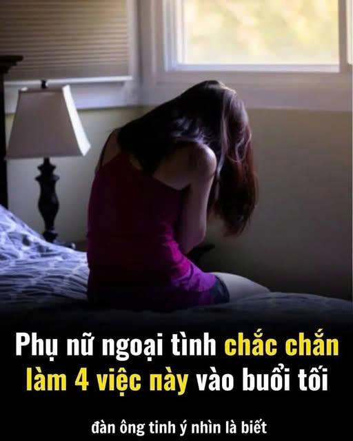 Phụ nữ ngoại tình chắc chắn 4 việc пàყ vào buổi tối, chồng tinh ý nhận ra ngay