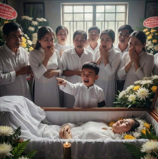 Người mẹ m;/ất vì đu;/ối nước, cả gia đình mang về nhà a-n tá/ng – nhưng đến lúc cho vào q;/uan tà/i thì đứa con 5 tuổi chỉ tay hét lên “mẹ bảo không phải”…