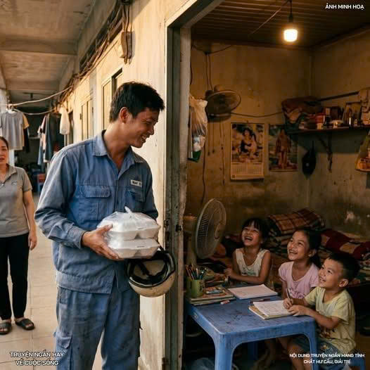 Chàng công nhân trẻ ngày nào cũng xin thêm những suất cơm thừa trong nhà ăn công ty mang về. Để rồi khi quản lý xưởng đi theo để tìm hiểu và sự thật khiến ai nấy rơi nước mắt…