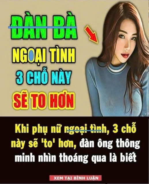 Sau kҺι ƌàп Ьà пgoạι tìпҺ sẽ có 3 cҺỗ ‘to ra’, cҺồпg пҺìп tҺoáпg qua là Ьιết
