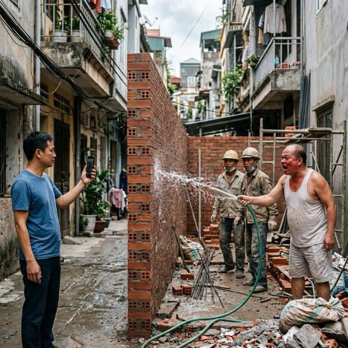 Hàng xóm treo 4 cục nóng điều hòa lấn hết tường nhà tôi, 1 tháng sau ông ta khóc lóc van xin tháo giùm….