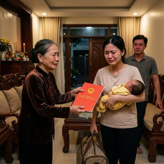 Mẹ chồng thưởng nóng 7 tỷ vì sinh cháu đích tôn, tôi ôm con bỏ đi vì đứa bé không phải con chồng…….