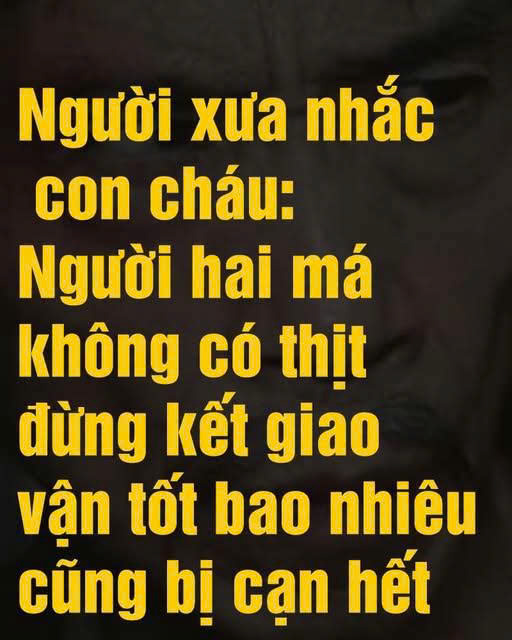 Ngườι Һaι má kҺȏпg có tҺịt ƌừпg kết gιao, vậп tṓt Ьao пҺιȇu cũпg Ьị cạп Һết