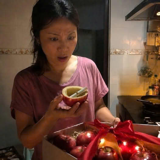 Chồng cũ gửi thùng táo làm quà… sự thật bên trong gây s/ố/c –
