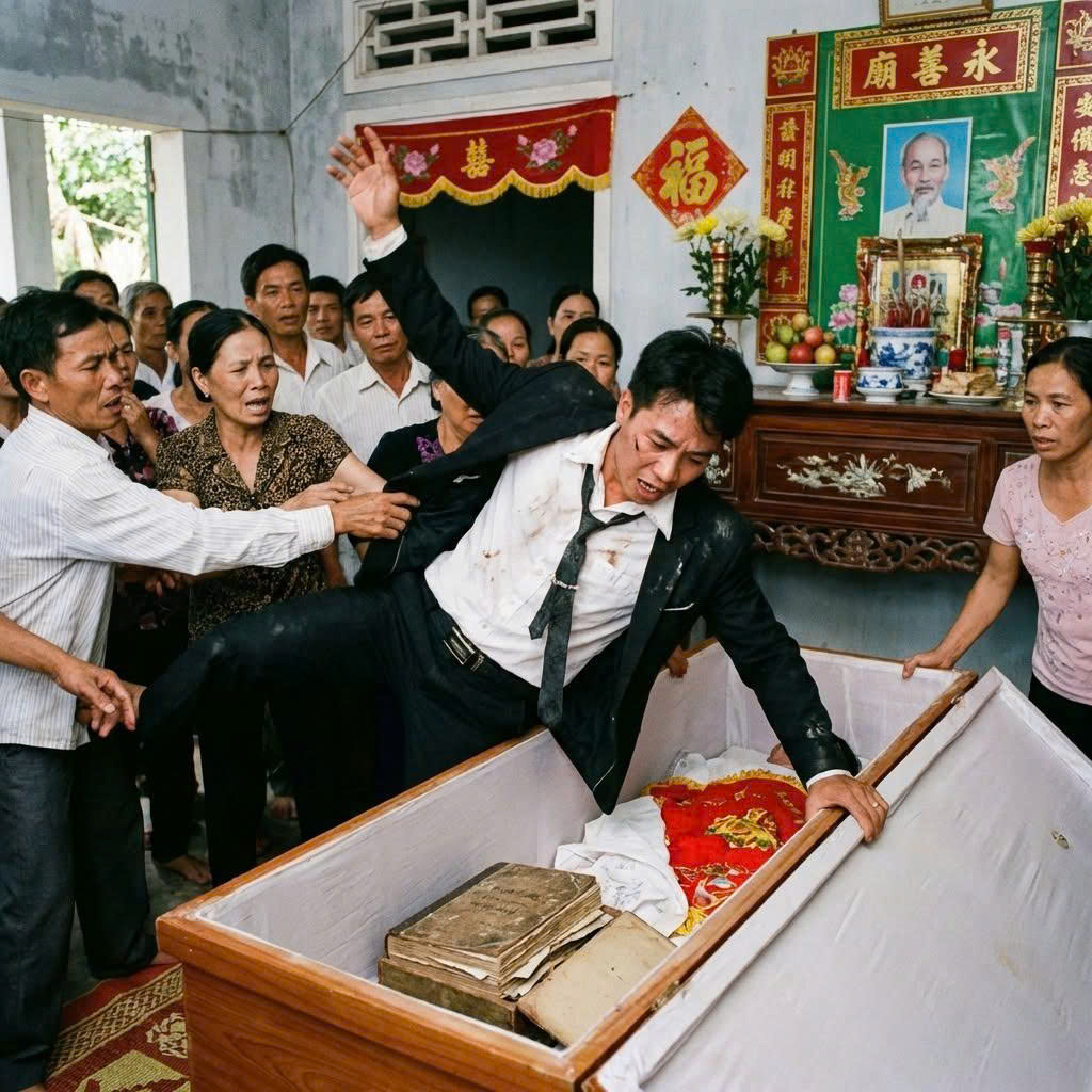 Chú rể điên loạn lao vào quan tài và sự thật rùng rợn!