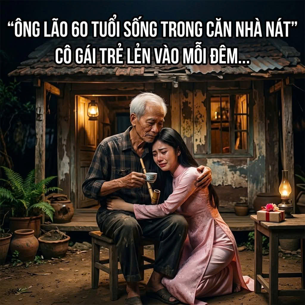 Ông Lão 60 Tuổi Sống Trong Căn Nhà Tồi Tàn Nhưng Đêm Nào Cũng Có Nhiều Cô Gái Trẻ Tìm Đến