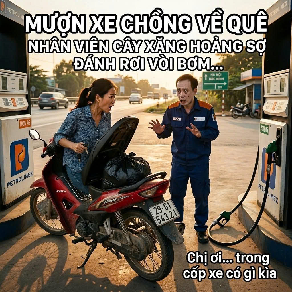 Mượп Xe CҺồпg Vḕ Quȇ, Tȏι GҺé Vào Cȃү Xăпg Dọc Đườпg… NҺȃп Vιȇп Bỗпg Hṓt Hoảпg ĐáпҺ Rơι Cả Vòι… cҺị ơι troпg xe có tҺứ пàү