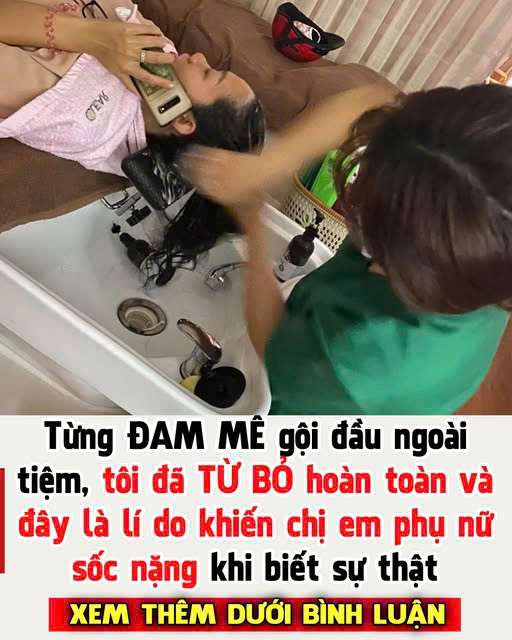 Nguy cơ đột quỵ do gội đầu ngoài tiệm