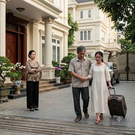 Bất ngờ ghé thăm nhà thông gia giàu có, bố bật khóc nức nở rồi kéo xổng tay con gái về ngay…và làm 1 việc khiến con rể phải hối h/ận!