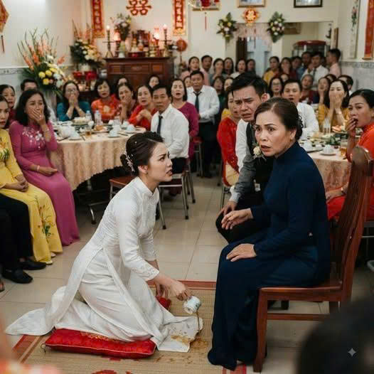 Ngày Cưới, Mẹ Chồng Bắt Tôi Quỳ Dâng Trà 6 Lần: Tôi Hất Chén Trà Và Nói 1 Câu Khiến 400 Khách S/ốc Lặng